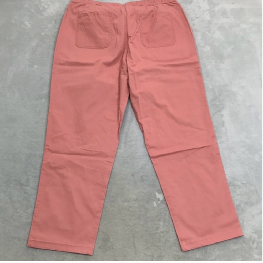 NIP D&Company Pull on Ankle Pants in Antique Rose Large Ret. $57 $20